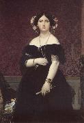 Jean-Auguste Dominique Ingres Mrs. Moitessier painting